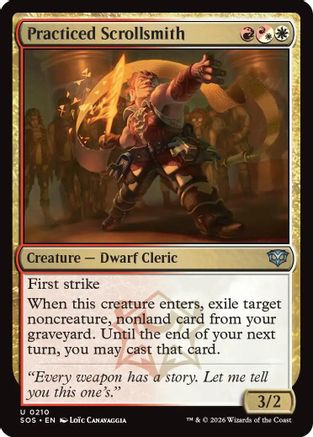 Practiced Scrollsmith  [Foil]  (SOS-210) - [Secrets of Strixhaven] - Trinity Hobby