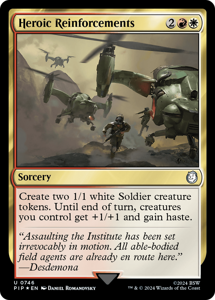 Heroic Reinforcements (Surge Foil) [Fallout] - Trinity Hobby