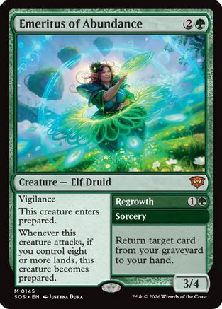 Emeritus of Abundance  [Foil]  (SOS-145) - [Secrets of Strixhaven] - Trinity Hobby