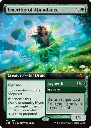 Emeritus of Abundance (Extended Art)  (SOS-339) - [Secrets of Strixhaven] - Trinity Hobby