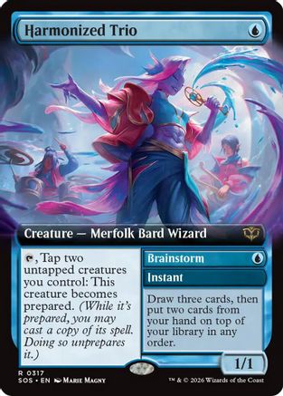 Harmonized Trio (Extended Art)  (SOS-317) - [Secrets of Strixhaven] - Trinity Hobby