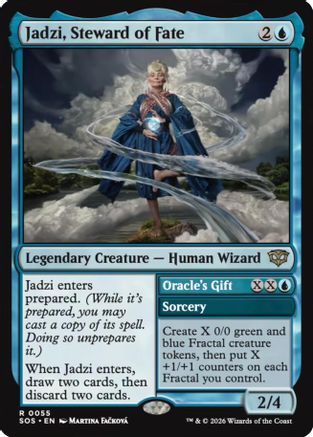 Jadzi, Steward of Fate  [Foil]  (SOS-055) - [Secrets of Strixhaven] - Trinity Hobby