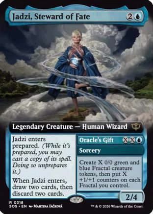 Jadzi, Steward of Fate (Extended Art)  [Foil]  (SOS-318) - [Secrets of Strixhaven] - Trinity Hobby