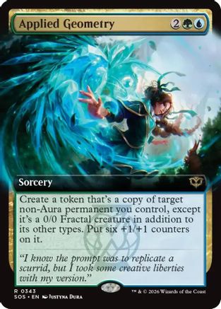Applied Geometry (Extended Art)  [Foil]  (SOS-343) - [Secrets of Strixhaven] - Trinity Hobby