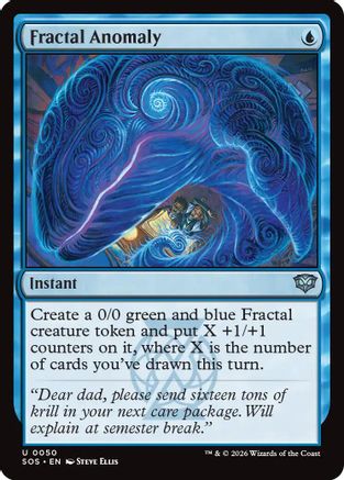 Fractal Anomaly  [Foil]  (SOS-050) - [Secrets of Strixhaven] - Trinity Hobby