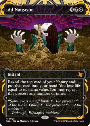 Ad Nauseam  [Foil]  (SOA-025) - [Secrets of Strixhaven: Mystical Archive] - Trinity Hobby