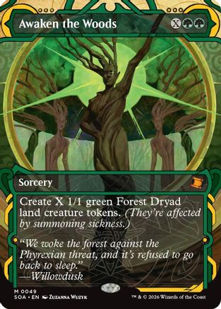 Awaken the Woods  [Foil]  (SOA-049) - [Secrets of Strixhaven: Mystical Archive] - Trinity Hobby