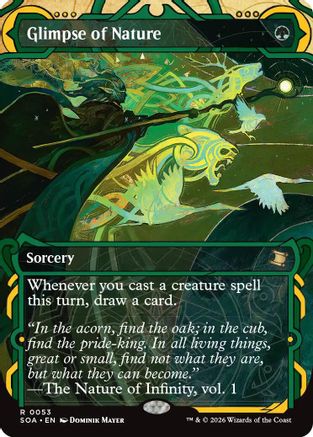 Glimpse of Nature  (SOA-053) - [Secrets of Strixhaven: Mystical Archive] - Trinity Hobby