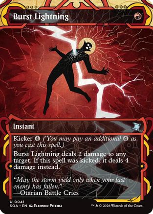 Burst Lightning  [Foil]  (SOA-041) - [Secrets of Strixhaven: Mystical Archive] - Trinity Hobby
