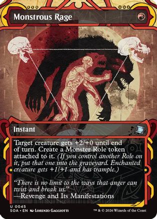 Monstrous Rage  [Foil]  (SOA-045) - [Secrets of Strixhaven: Mystical Archive] - Trinity Hobby