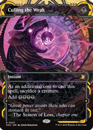 Culling the Weak  (SOA-027) - [Secrets of Strixhaven: Mystical Archive] - Trinity Hobby