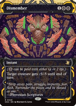 Dismember  (SOA-028) - [Secrets of Strixhaven: Mystical Archive] - Trinity Hobby