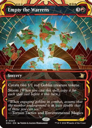 Empty the Warrens  [Foil]  (SOA-043) - [Secrets of Strixhaven: Mystical Archive] - Trinity Hobby
