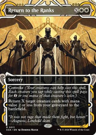 Return to the Ranks  (SOA-011) - [Secrets of Strixhaven: Mystical Archive] - Trinity Hobby