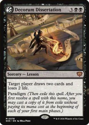 Decorum Dissertation  [Foil]  (SOS-078) - [Secrets of Strixhaven] - Trinity Hobby