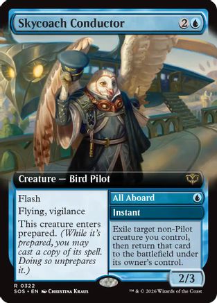 Skycoach Conductor (Extended Art)  (SOS-322) - [Secrets of Strixhaven] - Trinity Hobby