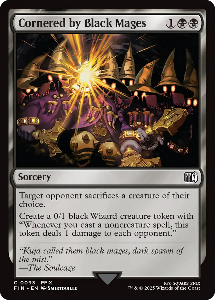 Cornered by Black Mages  [Foil]  (FIN-093) - [FINAL FANTASY] - Trinity Hobby
