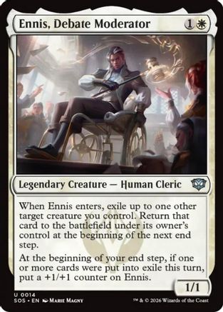 Ennis, Debate Moderator  (SOS-014) - [Secrets of Strixhaven] - Trinity Hobby