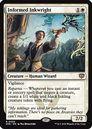 Informed Inkwright  (SOS-020) - [Secrets of Strixhaven] - Trinity Hobby