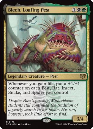Blech, Loafing Pest  [Foil]  (SOS-176) - [Secrets of Strixhaven] - Trinity Hobby