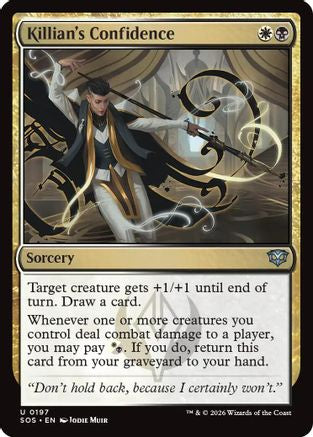 Killian's Confidence  [Foil]  (SOS-197) - [Secrets of Strixhaven] - Trinity Hobby