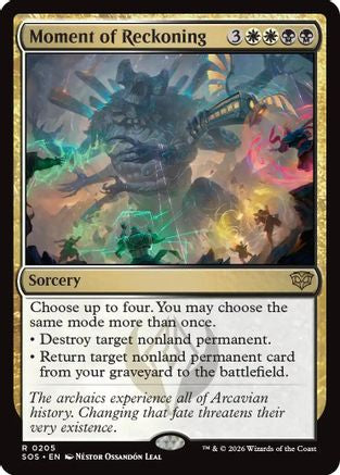 Moment of Reckoning  [Foil]  (SOS-205) - [Secrets of Strixhaven] - Trinity Hobby