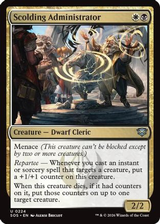 Scolding Administrator  [Foil]  (SOS-224) - [Secrets of Strixhaven] - Trinity Hobby