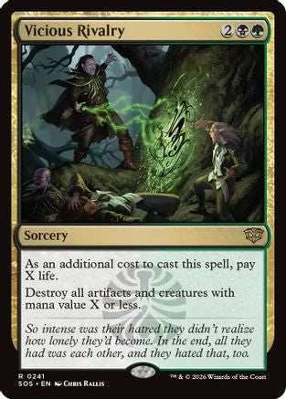 Vicious Rivalry  [Foil]  (SOS-241) - [Secrets of Strixhaven] - Trinity Hobby