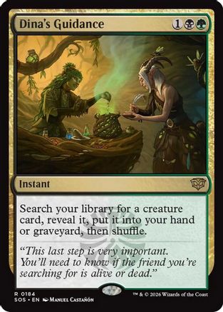 Dina's Guidance  [Foil]  (SOS-184) - [Secrets of Strixhaven] - Trinity Hobby