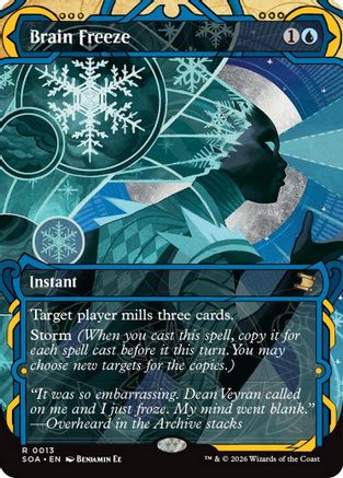 Brain Freeze  [Foil]  (SOA-013) - [Secrets of Strixhaven: Mystical Archive] - Trinity Hobby