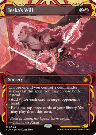 Jeska's Will  (SOA-044) - [Secrets of Strixhaven: Mystical Archive]