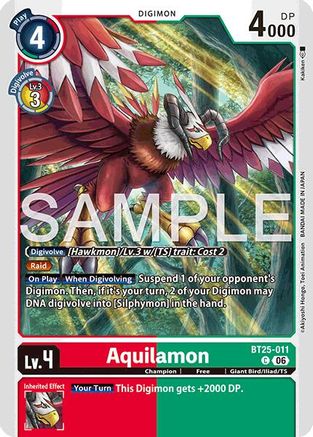 Aquilamon (BT25-011) - [Dual Revolution]