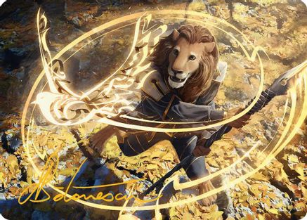 Eager Glyphmage Art Card (Gold-Stamped Signature)  (ASSOS-003) - [Art Series: Secrets of Strixhaven] - Trinity Hobby