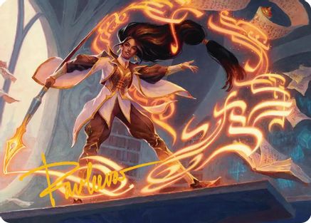 Interjection Art Card (Gold-Stamped Signature)  (ASSOS-004) - [Art Series: Secrets of Strixhaven] - Trinity Hobby