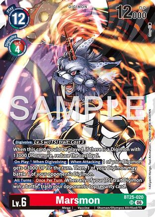 Marsmon (BT25-020) - [Dual Revolution] Foil