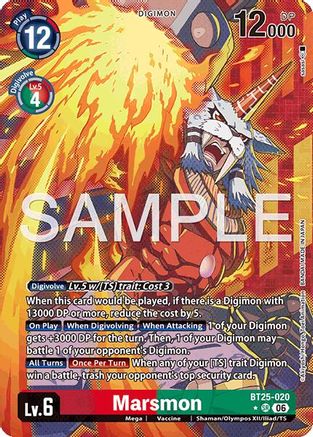 Marsmon (Alternate Art) (BT25-020) - [Dual Revolution] Foil
