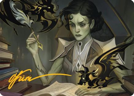 Eternal Student Art Card (Gold-Stamped Signature)  (ASSOS-011) - [Art Series: Secrets of Strixhaven] - Trinity Hobby