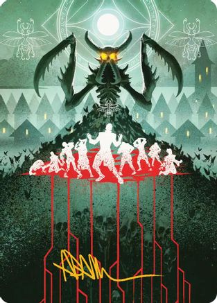 Feed the Swarm Art Card (Gold-Stamped Signature)  (ASSOS-044) - [Art Series: Secrets of Strixhaven] - Trinity Hobby