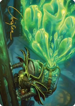 Burrog Barrage Art Card (Gold-Stamped Signature)  (ASSOS-015) - [Art Series: Secrets of Strixhaven] - Trinity Hobby