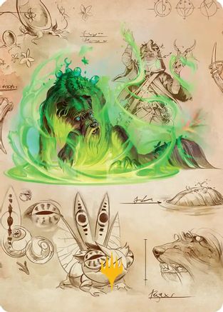 Germination Practicum Art Card (Gold-Stamped Planeswalker Symbol)  (ASSOS-032) - [Art Series: Secrets of Strixhaven] - Trinity Hobby
