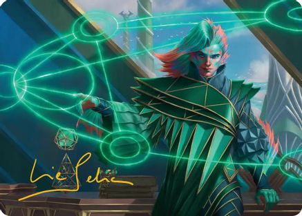Nev, the Practical Dean Art Card (Gold-Stamped Signature)  (ASSOS-037) - [Art Series: Secrets of Strixhaven] - Trinity Hobby
