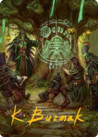 Sylvan Library Art Card (Gold-Stamped Signature)  (ASSOS-042) - [Art Series: Secrets of Strixhaven] - Trinity Hobby