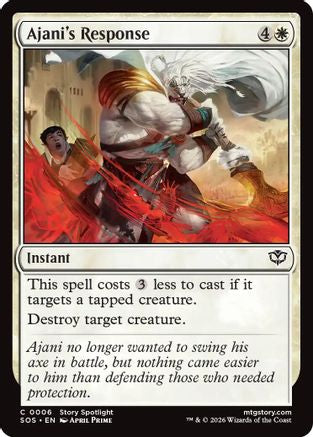Ajani's Response  [Foil]  (SOS-006) - [Secrets of Strixhaven] - Trinity Hobby
