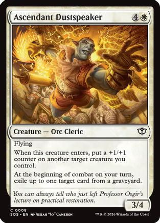 Ascendant Dustspeaker  [Foil]  (SOS-008) - [Secrets of Strixhaven] - Trinity Hobby