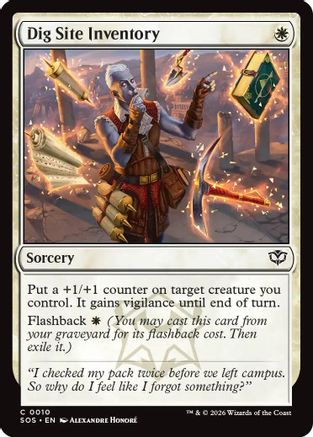 Dig Site Inventory  (SOS-010) - [Secrets of Strixhaven] - Trinity Hobby