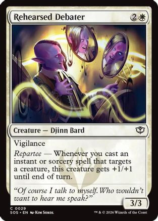 Rehearsed Debater  [Foil]  (SOS-029) - [Secrets of Strixhaven] - Trinity Hobby