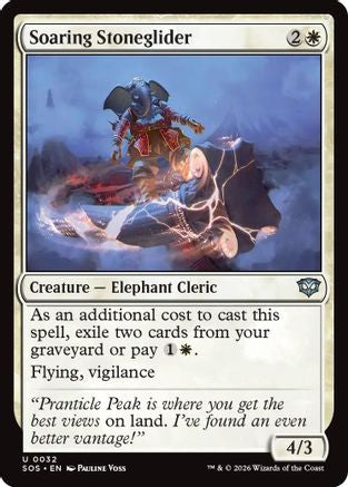 Soaring Stoneglider  [Foil]  (SOS-032) - [Secrets of Strixhaven] - Trinity Hobby