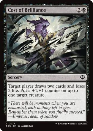 Cost of Brilliance  [Foil]  (SOS-077) - [Secrets of Strixhaven] - Trinity Hobby
