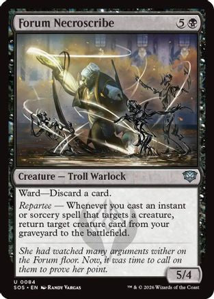 Forum Necroscribe  [Foil]  (SOS-084) - [Secrets of Strixhaven] - Trinity Hobby
