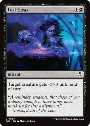 Last Gasp  [Foil]  (SOS-086) - [Secrets of Strixhaven] - Trinity Hobby